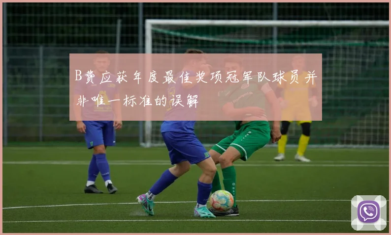 B费应获年度最佳奖项冠军队球员并非唯一标准的误解